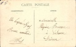 VINTAGE POSTCARD Boat Gray Barge View taken of the Villeneuve Port