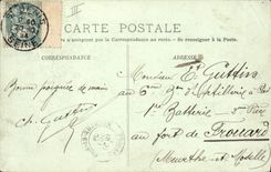 CPA Bateau Peniche Saint-Denis Le canal Les ecluses
