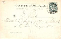 CPA Bateau Peniche Saint-Denis L'ecluse et le canal