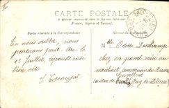 CPA Bateau Peniche Saint-Denis Le pont du canal