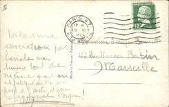 Feria de la lancha a remolque de París del barco de la POSTAL de la VENDIMIA de artes decorativos los tres placeres y órganos de los amores de las lanchas a remolque