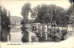 CPA Bateau Peniche Bar sur Aube Le batard