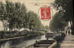 CPA Bateau Peniche Pantin Canal 