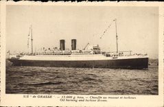 CPA Bateau Paquebot SS de Grasse 
