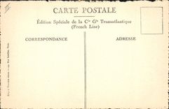 CPA Bateau Paquebot SS de Grasse 