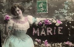 CPA Fantaisie Prenom Marie