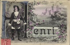 CPA Fantaisie Prenom Henri