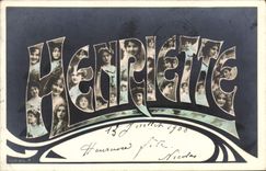 CPA Fantaisie Prenom Henriette 