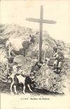 CPA Chevre Enfant Gardeur de chevres 
