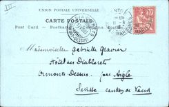 VINTAGE POSTCARD Fantasy Illustrator Lessieux Monaco the rock