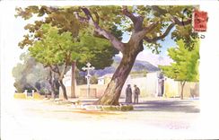 VINTAGE POSTCARD Fantasy Illustrator Lessieux Cimiez