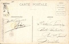 VINTAGE POSTCARD Militaria Fantasy the blow of the horn