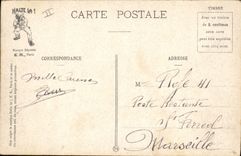 CPA Fantaisie Militaria Le lever