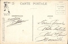 VINTAGE POSTCARD Fantaisie Militaria has filling of the straw mattresses