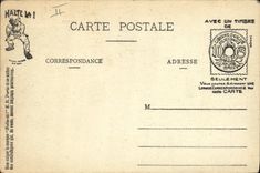 VINTAGE POSTCARD Militaria Fantasy the alphabet of the soldier Indigestion of exercise