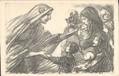 CPA Fantaisie Militaria Secours National