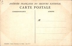 VINTAGE POSTCARD Fantasy Militaria Marianne