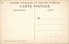 VINTAGE POSTCARD Fantasy Militaria Marianne National Help