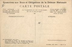 VINTAGE POSTCARD Fantasy Militaria National defense