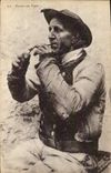 CPA Folklore Encore une pipe Tabac 