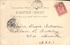 CPA Folklore Chez le Quemener Vieux tailleur de Coray 