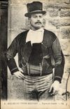 CPA Folklore Bretagne Paysan de Gourin