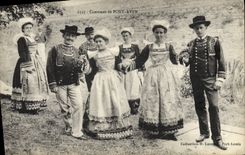 CPA Folklore Costumes de Pont Aven 