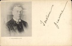 VINTAGE POSTCARD J Chamberlain