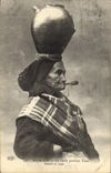 CPA Folklore Tabac Morlaix La vieille porteuse d'eau fumant sa pipe