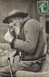 CPA Folklore Tabac Fumeur de Plomodiern