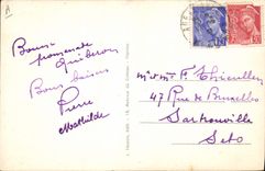 CPA Folklore Tabac Bretagne Breton et bretonne fumant la pipe 