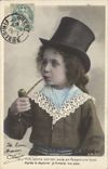 CPA Folklore Tabac Enfant Pipe
