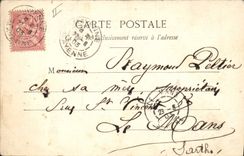 CPA Folklore Tabac Enfants La premier pipe 