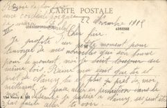VINTAGE POSTCARD Bateau Toul Barge Parks canal