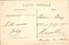 VINTAGE POSTCARD Boat Barge Commercy Canal of the East