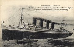 CPA Bateau Paquebot Transatlantique France 
