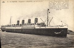 CPA Bateau Paquebot France de la CGT Le Havre 