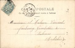 VINTAGE POSTCARD Fantasy Woman Midnight Clock