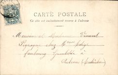 VINTAGE POSTCARD Fantasy Woman 8 hours of the morning Clock