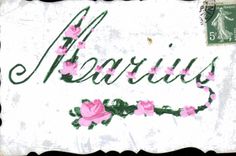 CPA Fantaisie Prenom Marius