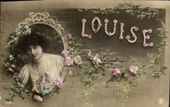 CPA Fantaisie Prenom Louise