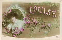 CPA Fantaisie Prenom Louise