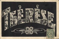 CPA Fantaisie Prenom Therese