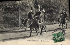 CPA Ane Mule Montmorency En vadrouille 