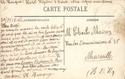 VINTAGE POSTCARD Ass Mule Menton Anieres Mentonnaises