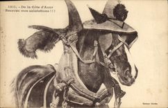 CPA Ane Mule Cote d'Azur 