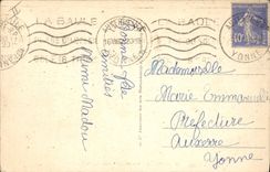 VINTAGE POSTCARD Ane Mule La Baule Promenade has asses on the beach