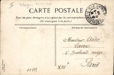 VINTAGE POSTCARD Ass Mule a trio