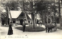 VINTAGE POSTCARD Ass Vittel Mule the country cottage of the asses