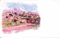 VINTAGE POSTCARD Fantasy Illustrator Frejus